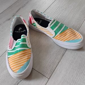 Sperry Colorful Striped Slip-On Sneakers
